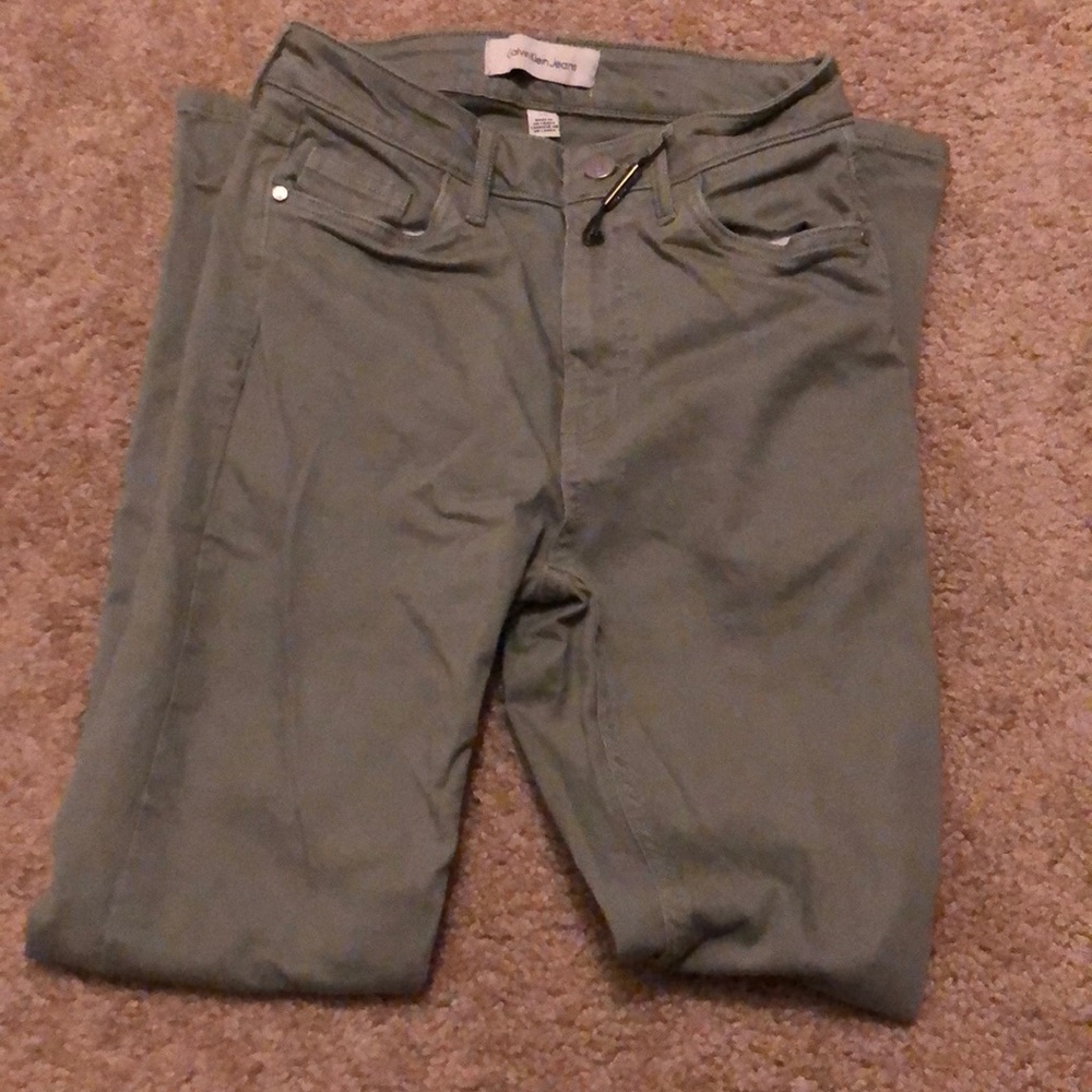 Army green, Calvin Klein jeans